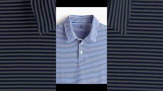 HampM Slim Fit Polo shirt BlueWhite striped Review amp Styling [upl. by Suoivatnom]