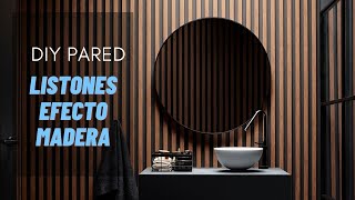 Como Instalar PANELES DECORATIVOS para pared efecto madera [upl. by Yatnoed546]