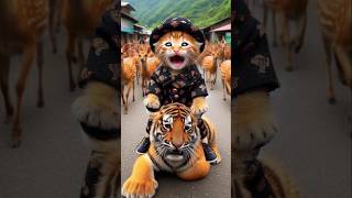 Kucing 😿🥲 di Kejar Kancil  Cat Being Chased By Deers kucing catshorts catvideos catlover cat [upl. by Jeramey875]