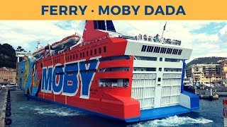 Departure of ferry MOBY DADA Nice Moby Lines [upl. by Woll]