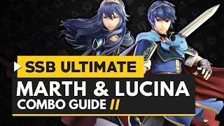 Super Smash Bros Ultimate  Marth amp Lucina Combo Guide [upl. by Rebmik]