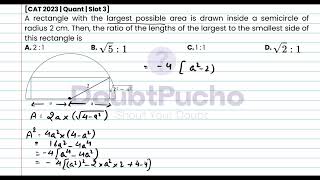 CAT 2024  CAT 2023 Quant Slot 3  Q17 Video Solution  doubtpucho [upl. by Heigho]