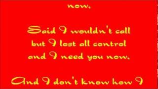 Lady Antebellum  Need You Now Lyrics HD [upl. by Anairda]