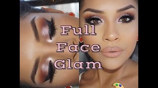 Full Face  Pink Champagne Eye LookBold Eyeliner [upl. by Favata]