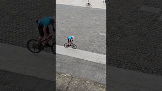 Epic Cycle Stoppie at Deutsch Eck Koblenz 2🚴🔥CycleStunt Stoppie DeutschEck BikeTrick EpicStunt [upl. by Notsla]