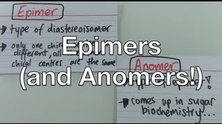 Epimers and Anomers [upl. by Robinett]