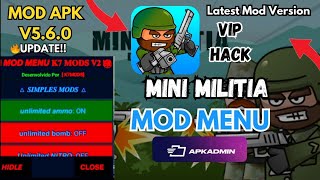 Mini Militia Mod Menu V560 For Android 2024 🔥  Download Link 100 Working [upl. by Naenej214]