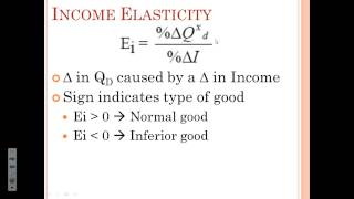 Micro Unit 3 Day 2  Other Elasticities [upl. by Mecke439]