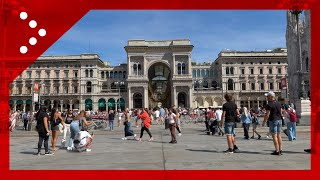 Scritte sulla Galleria Vittorio Emanuele II a Milano indagini per risalire agli autori del gesto [upl. by Eelidnarb]