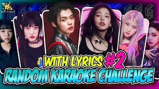 KPOP RANDOM KARAOKE CHALLENG WITH LYRICS 2 KPOPGAME [upl. by Lars]