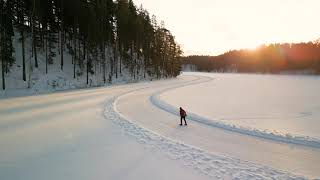 Schaatsen in ZuidFinland [upl. by Aihsenak]