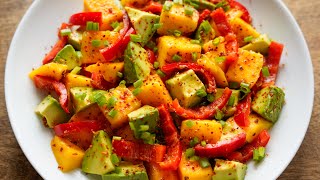 Mango Avocado Salad Recipe [upl. by Christel]