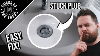 How to Fix a Stuck Pop Up Drain Plug [upl. by Layor]