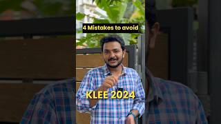 4 Mistakes to avoid in KLEE 2024  Kerala LLB Entrance Exam [upl. by Eux]