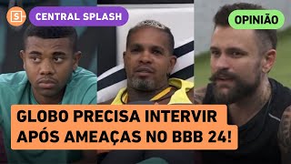 BBB 24 Globo precisa intervir em ameaças de Rodriguinho e Vinícius contra Davi [upl. by Leeda]