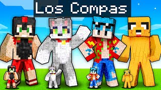 Batalla de ESTATUAS de LOS COMPAS en Minecraft [upl. by Nohshan]