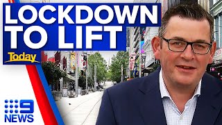 Victoria to exit lockdown with more restrictions to ease than first planned  9 News Australia [upl. by Pinette]