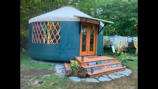 21 Rainier Yurt Build in 8 minutes [upl. by Naujd]