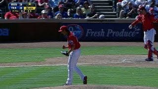 BOSTEX Darvish strikes out 14 over seven [upl. by Eimma]