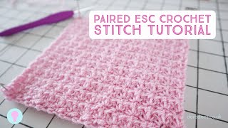 How to crochet paired esc  the perfect crochet stitch for garments and crochet clothing [upl. by Renato]