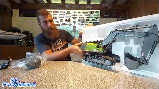 Unboxing RC Huina 1593 and test My first RC Excavator [upl. by Ilaw931]