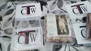 Unboxing of mohagni Brand unstitch embroidered dresses 2020 Reveiws about Mohagni brand [upl. by Sevein]