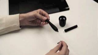 Wacom Intuos4 Grip pen Grip change [upl. by Corotto]