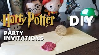 DIY Harry Potter Party Invitations  MUGGLE MAGIC [upl. by Nidak987]