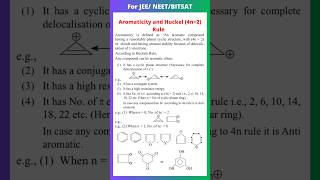 Aromaticity and Huckel Rule 4n2 Pia electron system  aromatic Hydrocarbons  organic chemistry [upl. by Salvadore]