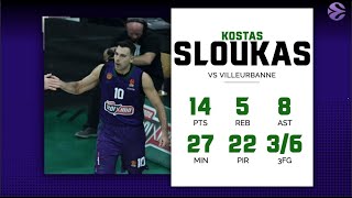 Panathinaikos  Villeurbanne 8567 Kostas Sloukas 14 Points 8 Assist [upl. by Titos]