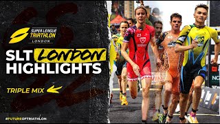 Race Highlights  London Championship Series 2022  Super League Triathlon [upl. by Ahserkal]