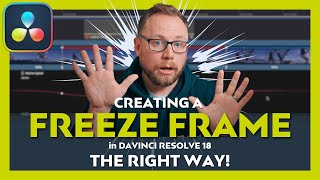 The right way to create a FREEZE FRAME in DaVinci Resolve 18 [upl. by Llenod]