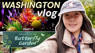 Seattle Vlog  Chihuly garden amp glass woodland park zoo [upl. by Kentigera]