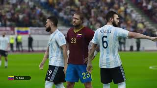 PES 2021 Gameplay  Venezuela vs Argentina  World Cup Qualifiers 2024 [upl. by Eiboj]