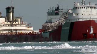 Detroit River January 8 2011 [upl. by Castle]