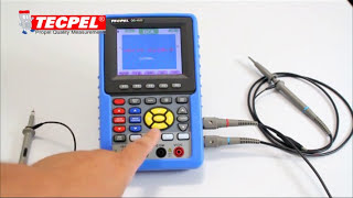 TECPEL Handheld Oscilloscope OS1022 掌上型示波器使用教學與介紹說明影片 [upl. by Tankoos]