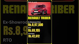 Renault Triber OnRoad Price in India 2024 MPV Renault [upl. by Ocirrej884]