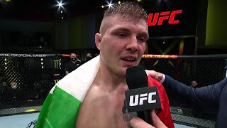 Marvin Vettori Octagon Interview  UFC Vegas 41 [upl. by Tomkiel]