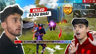 AJJUBHAI CAME IN MY SOLO VS SQUAD MATCH amp THIS HAPPENED🔥 FREE FIRE MAX [upl. by Sanalda]