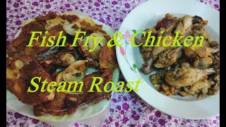 Fish Fry amp Chicken Steam Roast Urdu Hindi  مچھلی فرائی اور چکن سٹیم روسٹ  Crispy Recipe by KSP [upl. by Larimer]