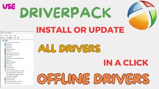 DriverPack to Install or Update Windows 10 Drivers  Use DriverPack to find Missing Drivers [upl. by Hgielhsa]