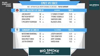 East Molesey CC 3rd XI v Sunbury CC 3rd XI [upl. by Chobot228]