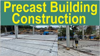 Precast Building Construction  Easy Construction Process  Structural Guide [upl. by Haskel]