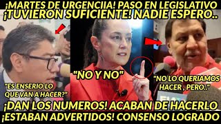 MARTES DE URGEENCIA ACABA DE PASAR EN LEGISLATIVO FUE SUFICIENTE CONSENSO ADIOS DAN LOS NUMEROS [upl. by Nojid]