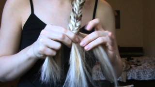 HOW TO Fishtail side plait hairstyle [upl. by Geri]