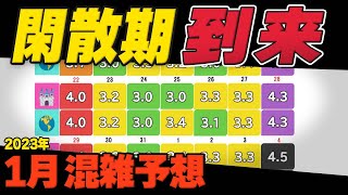 2023年1月ディズニーランドとディズニーシーの混雑の予想と解説 [upl. by Uhp340]