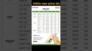 infinix new price list 19 January 2024 infinix mobile price update [upl. by Barram193]