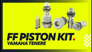 KTech Suspension Product Overview I RVS Front fork Piston Kit YamahaTenere 700 [upl. by Odnalra]