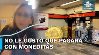 Exhiben a quotLady Moneditasquot taquillera del Metro CDMX que insultó a usuaria [upl. by Loretta]