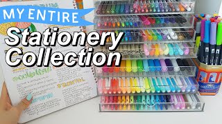 ENTIRE Stationery Collection  Swatches amp Reviews ❤️🧡💛💚💙💜 [upl. by Lihcox]